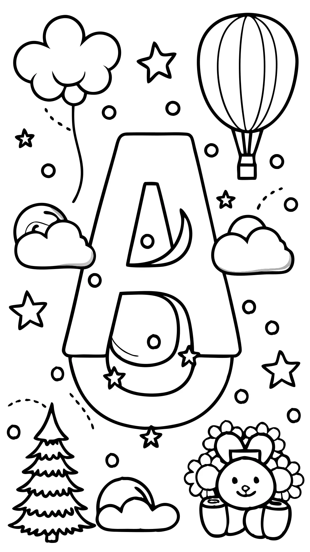 printable alphabet coloring pages